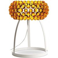 lampara de mesa - lampara de salon botones de cristal - pequena - savoni  dorado