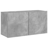 mueble para tv de pared gris hormigon 80x30x41 cm vidaxl