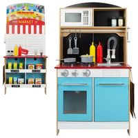 woomax heladeria con cocinita de madera 2 en 1