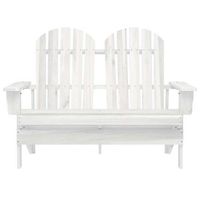 silla adirondack de jardin  silla de exterior  sillon 2 plazas madera de abeto blanco