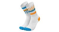 calcetines de running incylence disrupts blanco azul naranja