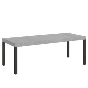 Mesa Extensible 90x160/264 Cm Everyday Premium Estructura De Cemento Antracita
