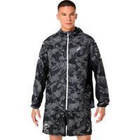 asics fujitrail packable  chaqueta para correr hombres - negro