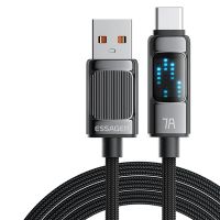 mensaje es-x58 7a 100w cable usb-a a tipo c carga rapida transmision de datos linea de nucleo de cobre 1m2m largo para