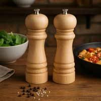 duo de molinillos de sal y pimienta madera madera