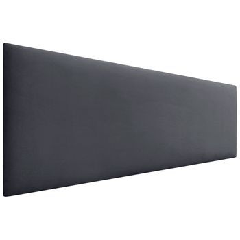 Dhome Cabecero De Terciopelo Liso 150x50 Camas 150/160 - Gris Oscuro