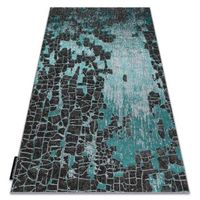 alfombra de luxe moderna 2079 vintage - structural verde  antracita 120x170 cm