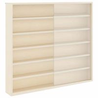 expositor de pared beige 60 x 85 x 54 cm madera contrachapada vidaxl