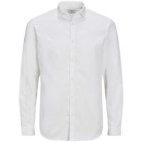 jack  jones camisa manga larga 12201905 cardiff-white slim fit para hombre