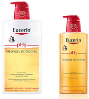 eucerin oleogel de bano piel seca 1 litro  400 ml