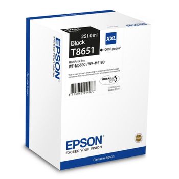 Cartucho Epson T8651 negro XXL 221 ml 10000 páginas