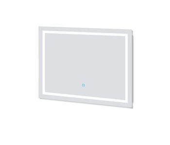 Espejo de baño led sin cobre 80×60cm＋antivaho＋interruptor táctil