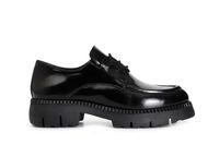 derby de mujer con cordones en piel desgastada black