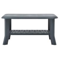 mesa de cafe - mesa de centro de plastico verde 90x60x46 cm