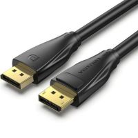 cable displayport vention hcdbh 2m 8k60hz macho a macho chapado en oro negro