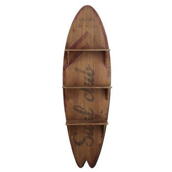 Estantería tabla de surf con estampado