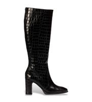 wonders para mujer m-5150 botas treze negro 41 piel 5 a 8cm cremallera casual