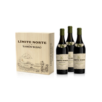 caja madera  3 bot limite norte de ramon bilbao blanco vino blanco espana rioja doca 225 cl 127