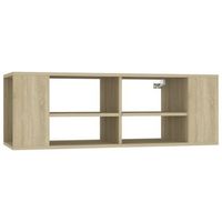mueble pared tv madera contrachapada roble sonoma 102x35x35 cm