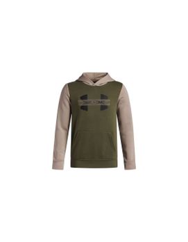 Sudadera Under Armour Rival Flc Cblck Grphc Hd Niño Verde
