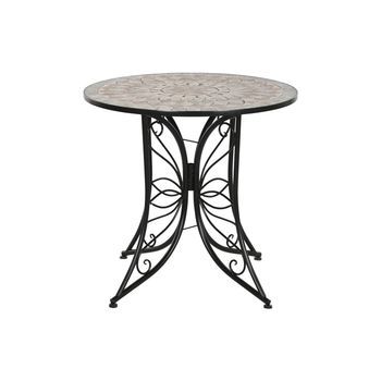 Mesa Redonda Comedor Metal Ceramica 80x80x76