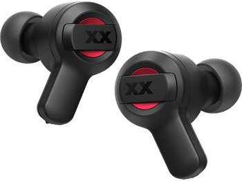 Auriculares True Wireless - JVC HA-XC62T-R-U, Autonomía 24 h, Deep Bass, Compatible Asistente de Voz, Negro