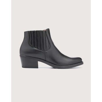 Koala Bay Botines Bottines en cuir noir - Tex para mujer