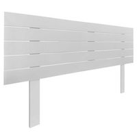 cabecero de madera reciclada dm estilo palet horizontal con patas 160x115cm camas 160 - blanco solido