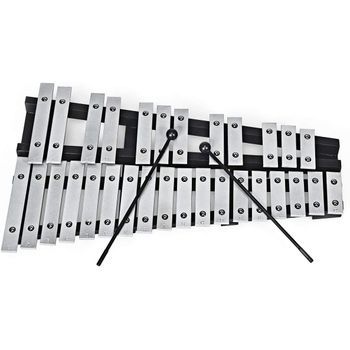 Xilófono Con 30 Notas Percusión De Mano Con Mazo Estuche, Costway 56 X 33 X 5 Cm