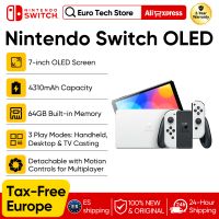 nintendo switch modelo oled pantalla de 7 pulgadas joyrcon mango audio mejorado consola ajustable modo de tv estable videojuego