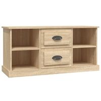 mueble tv  mueble de salon  armario tv madera contrachapada roble sonoma 995x355x48cm