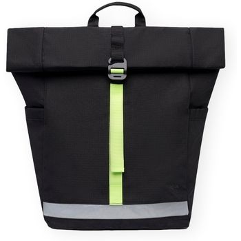 Lefrik Mochila Lars Roll Backpack - Black Lime para hombre