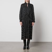 samsoe samsoe dorothea polka-dot print chiffon dress - xs