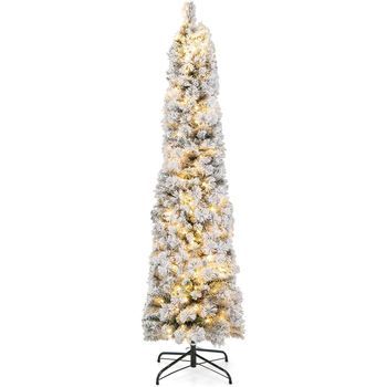 180cm Árbol De Navidad Artificial Costway 60 X 50 X 180 Cm Navidad Decoración De Pe Pvc