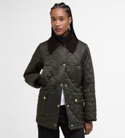 barbour para mujer lqu1849 chaqueta modern beadnell quilted verde xl casual poliamida