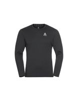 camiseta de trail odlo crew neck ls zeroweight chill-tec hombre negro