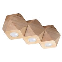 regleta mion 3 luces madera natural