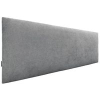 cabecero de tela aqualine liso 145x50cm camas 135140 - gris