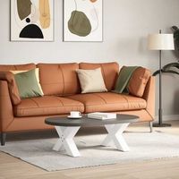 patas de mesa de centro forma x 2 uds  patas para mesa acero blanco 60x30-31 cm