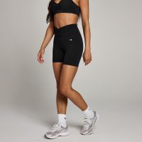 pantalon corto con parte delantera fruncida tempo para mujer de mp - negro - xl
