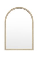 espejo de arco grande de resina beige 90x60 cm