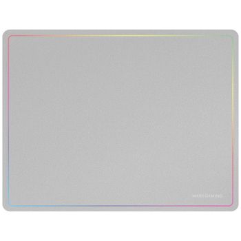 Marsgaming Mmp124 Alfombrilla Gaming 360x260mm Diseño Rainbow Caucho Natural Y Nanotextil Blanco