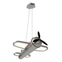 lampara colgante de hierro con 1 led integrado hierro gris