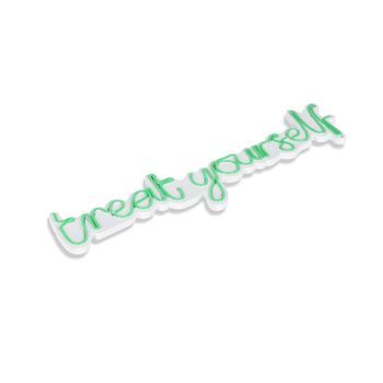Iluminación Led Decorativa De Plástico Treat Yourself Verde 71x20x2 Cm