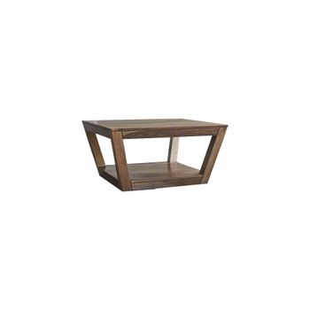Mesa baja madera palisandro 80x80 macizo mesita nuevo tikamoon