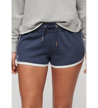 Superdry para mujer. W7110426A Pantalón Corto Logo Racer marino (M), Casual, Algodón