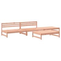 juego de muebles de jardin 4 pzas madera maciza abeto douglas vidaxl