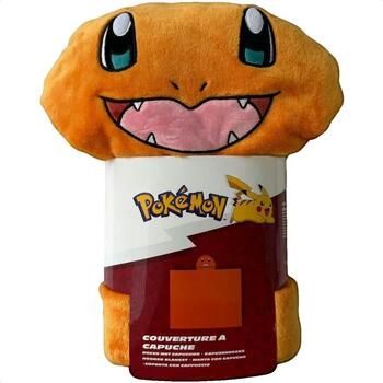 Pokemon Polar Plaid Salamèche en polaire orange avec capuche para hombre