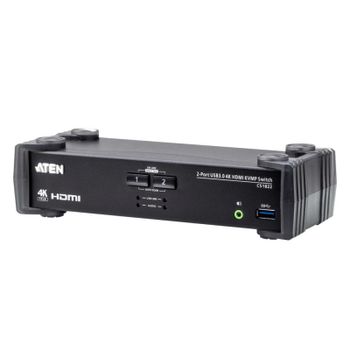 Interruptor KVM ATEN CS1822 HDMI 4K USB 3.0 de 2 puertos