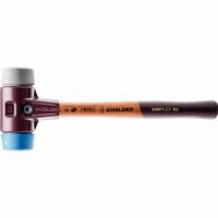 halder simplex maza blanda tpe  rellena de caucho con carcasa de hierro maleable y mango de madera - d30 mm - 3013030